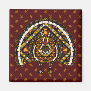 Herfst Turkey Magnet Magneet