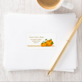 Herfst twee pompoenen Label (Insitu)