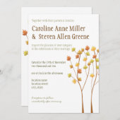 Herfst Twig Tree 5x7 Weddenschap Kaart (Voorkant / Achterkant)