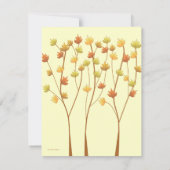 Herfst Twig Tree - Responskaart met envelop RSVP Kaartje (Achterkant)