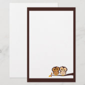 Herfst Uilen Briefpapier (Voorkant / Achterkant)