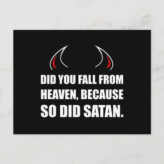 Herfst uit Heaven Satan Briefkaart (Voorkant)