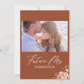 Herfst uit liefde Bridal Shower Invitation Kaart (Achterkant)