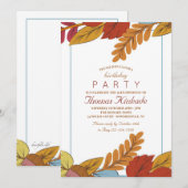 Herfst Uitnodiging (Voorkant / Achterkant)