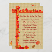 Herfst Uitnodiging (Voorkant / Achterkant)