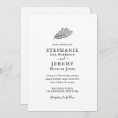  herfst Uitnodiging tot bruiloft (Voorkant / Achterkant)