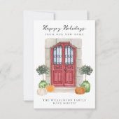 Herfst Vakantie Verhuizen Home Adreswijziging Aankondiging (Voorkant)