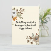 herfst vakantiekaart bedankkaart (Staand voorkant)