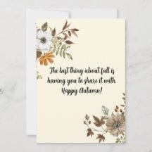 herfst vakantiekaart