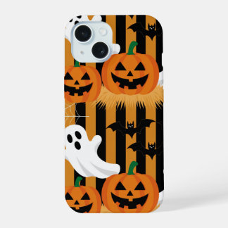 Herfst vallende bladeren Pompoen kruid herfst seiz iPhone 15 Hoesje