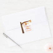 Herfst Vallende Bladeren Save The Date Stickers (Envelop)