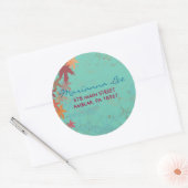 Herfst Vallende bladeren Uitnodiging Sticker Seal (Envelop)