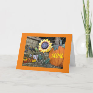 HERFST VAN BIRTHDAY WIST "MOM" KAART