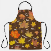 Herfst van de bladeren en goede steekpenningen schort (Voorkant)