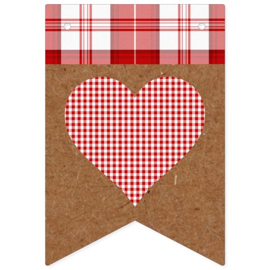 Herfst van de herfst Bride Rustic Vlaggetjes (Tweede vlag)