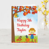 Herfst van de herfst kaart (Gele Bloem)