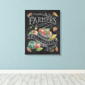 Herfst van de landbouwer Harvest Chalkboard Canvas Afdruk (Insitu (Houten vloer))
