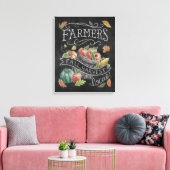 Herfst van de landbouwer Harvest Chalkboard Canvas Afdruk (Insitu (Woonkamer))
