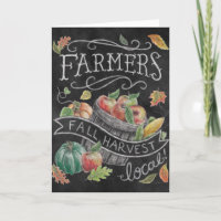 Herfst van de landbouwer Harvest Chalkboard