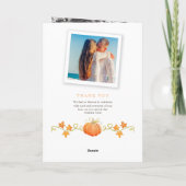 Herfst van de liefdespompoenbruiloft met waterverf programma (Achterkant)