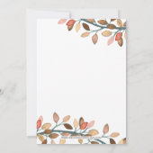 Herfst van de liefdespompoenen herfst kaart (Achterkant)