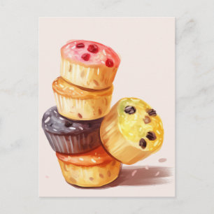 Herfst van de Muffin Tower Briefkaart