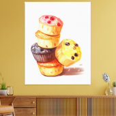 Herfst van de Muffin Tower Canvas Afdruk (Insitu (Woonkamer))