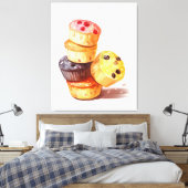 Herfst van de Muffin Tower Canvas Afdruk (Insitu (Slaapkamer))