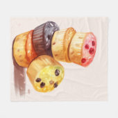 Herfst van de Muffin Tower Fleece Deken (Voorkant (Horizontaal))