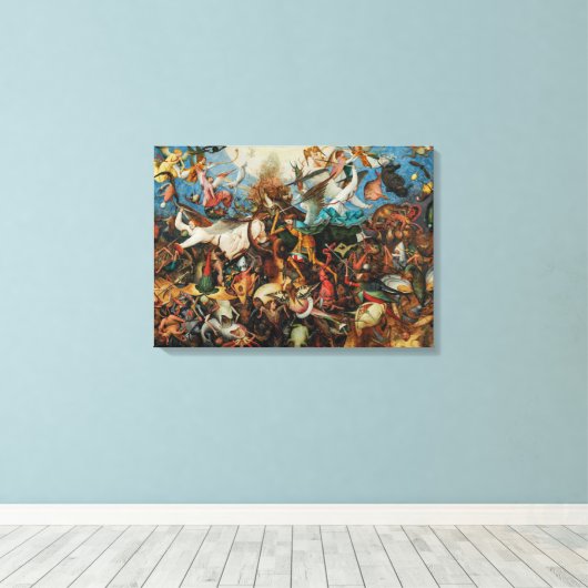Herfst van de Rebel Angels | Pieter Bruegel, Ouder Canvas Afdruk (Insitu (Houten vloer))