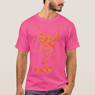 Herfst van glas van wijngaarden in de herfst Funny T-shirt