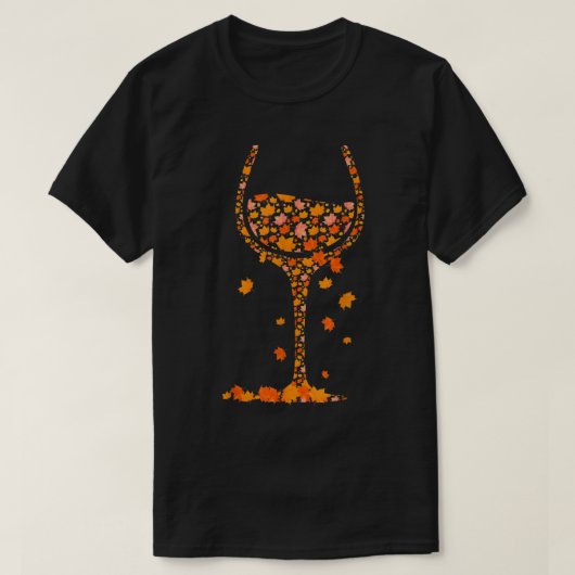 Herfst van glas van wijngaarden in de herfst van d t-shirt (Design voorkant)