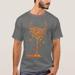 Herfst van glas van wijngaarden in de herfst van d t-shirt