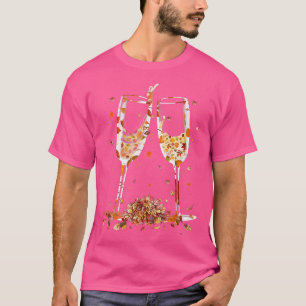 Herfst van glas van wijngaarden in de herfst van d t-shirt