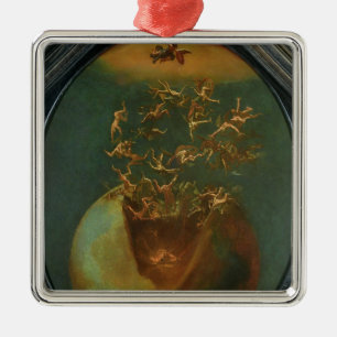 Herfst van Satan en de Rebel Angels uit de hemel Metalen Ornament