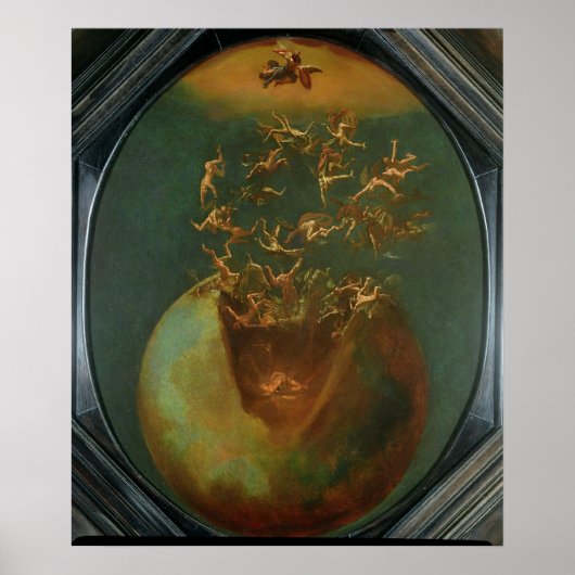 Herfst van Satan en de Rebel Angels uit de hemel Poster (Voorkant)