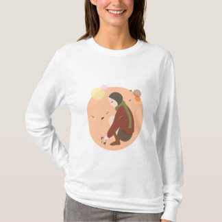 herfst van Violetta ~ Dames lange hoes T-shirt