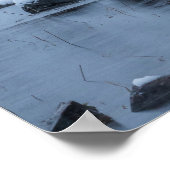 Herfst van zware sneeuw Fusine, Italië Poster (Hoek)