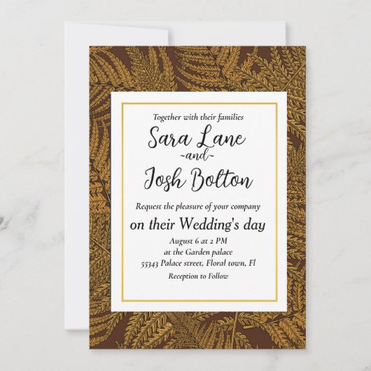 Herfst varen op bruin kaart (Voorkant)