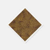 Herfst varen op bruin servet (Hoek)