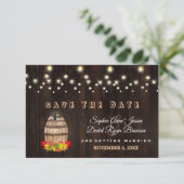 Herfst Ventilatie Wijnloop Wijnland Vineyard Save The Date (Staand voorkant)