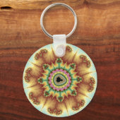 Herfst ventilator - fractale kunst sleutelhanger (Voorkant)