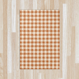 Herfst Verbrand Oranje Gingham Patroon Herfst Plai