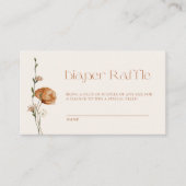 Herfst verbrande Sinaasappel Wildflower Luier Raff Informatiekaartje (Voorkant)