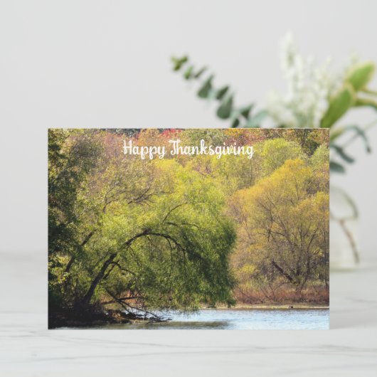 Herfst verlaat feestuitnodiging kaart (Staand voorkant)