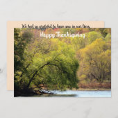 Herfst verlaat feestuitnodiging kaart (Voorkant / Achterkant)