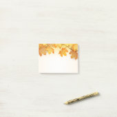 Herfst Verlaat Oranje Herfst Rustiek Land Post-it® Notes (Op bureau)