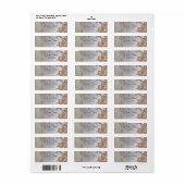 Herfst verlaat rustieke bruiloft label (Full Sheet)