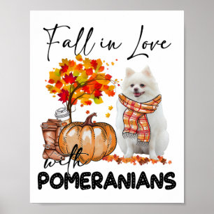Herfst verliefd op pompoenen Herfst pompoen thanks Poster