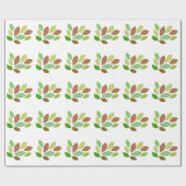 Herfst Verstrooide Bladeren Cadeaupapier (Vlak)
